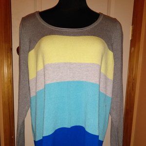 Lane Bryant Multi-color Block Sweater Size 18/20